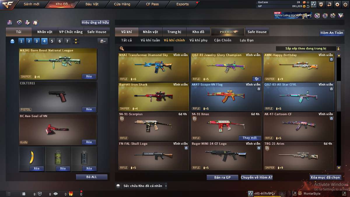 shop acc cf uy tin gia re